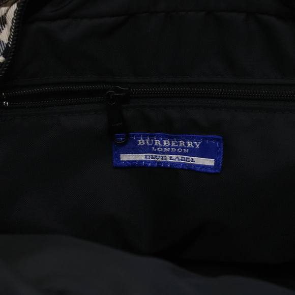 BURBERRY Nova Check Hand Bag Nylon Beige Auth bs5485 - Picture 16 of 16